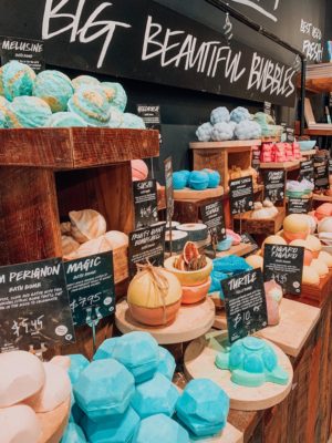 Bath bombs at Lush