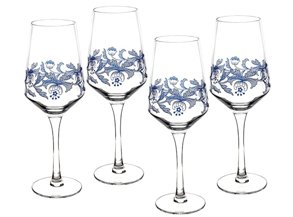 Patterned Wine Glasses