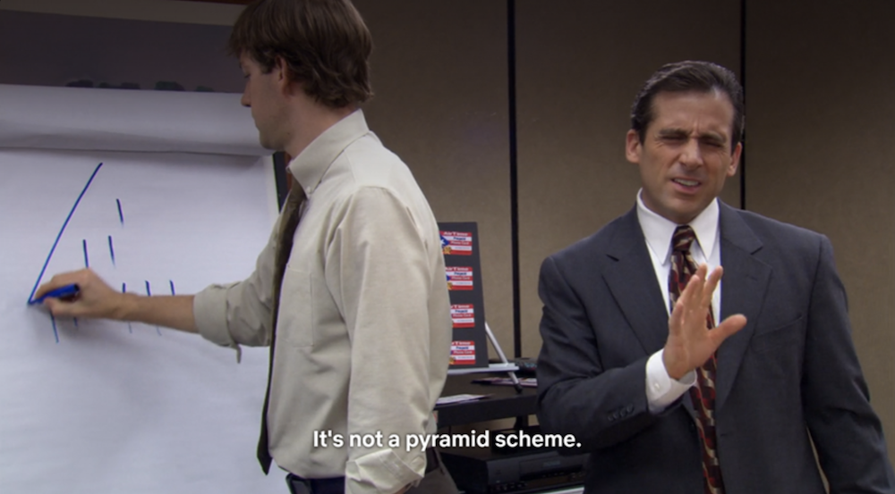 Michael Scott Pyramid Scheme