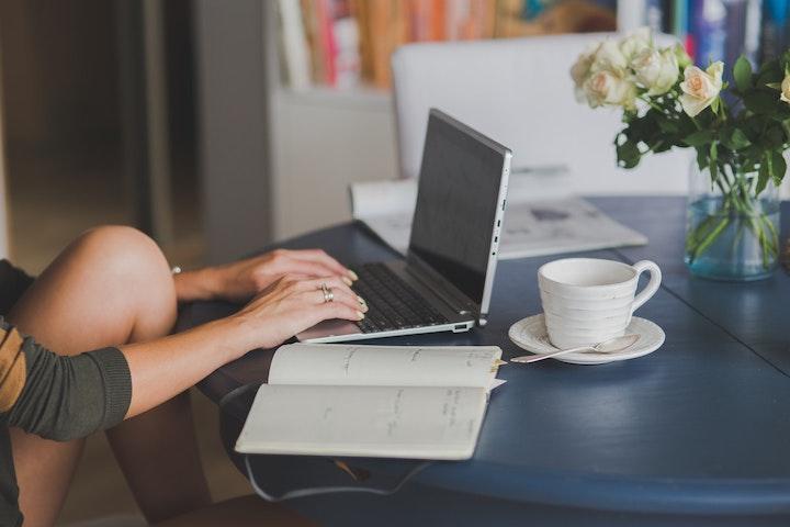 Laptop on Desk