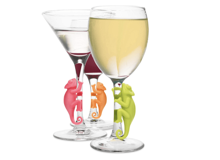 Chameleon Wine Charms