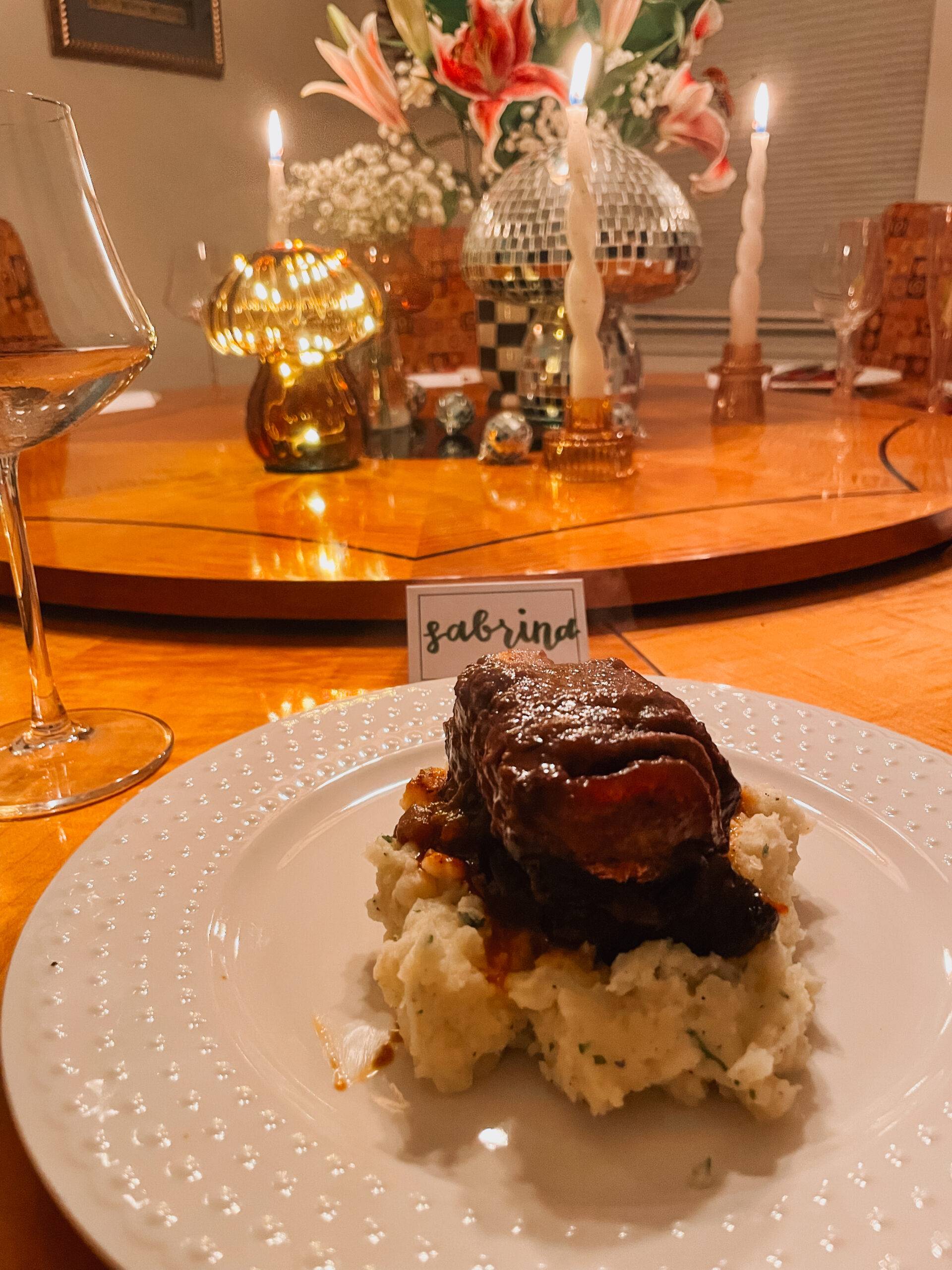 Braised Short Rib and Mashed potatoes