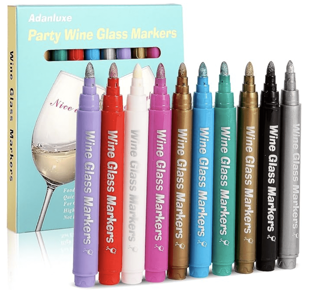 Metallic Wine Markers