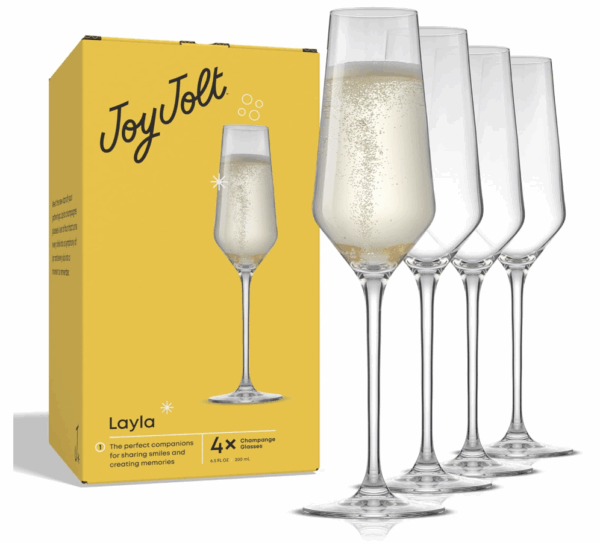 JoyJoly sparkling wine glasses